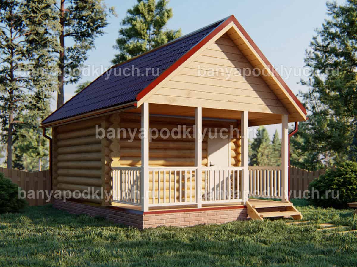 Баня из бревна